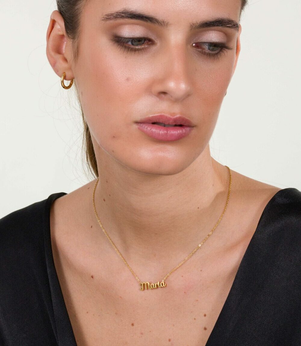 Cadena Nombre Dorado