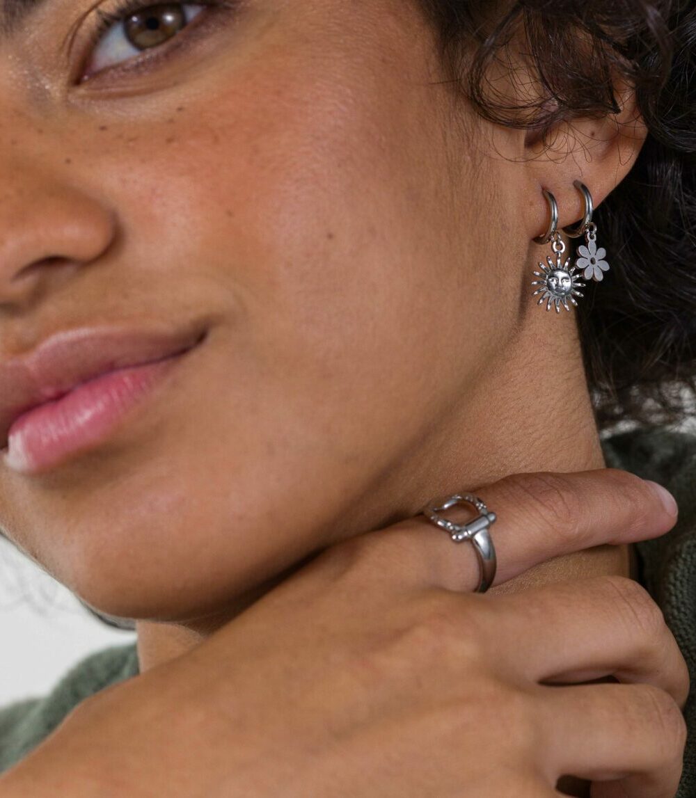 Alternative view of Pendiente aro forma- mix and match