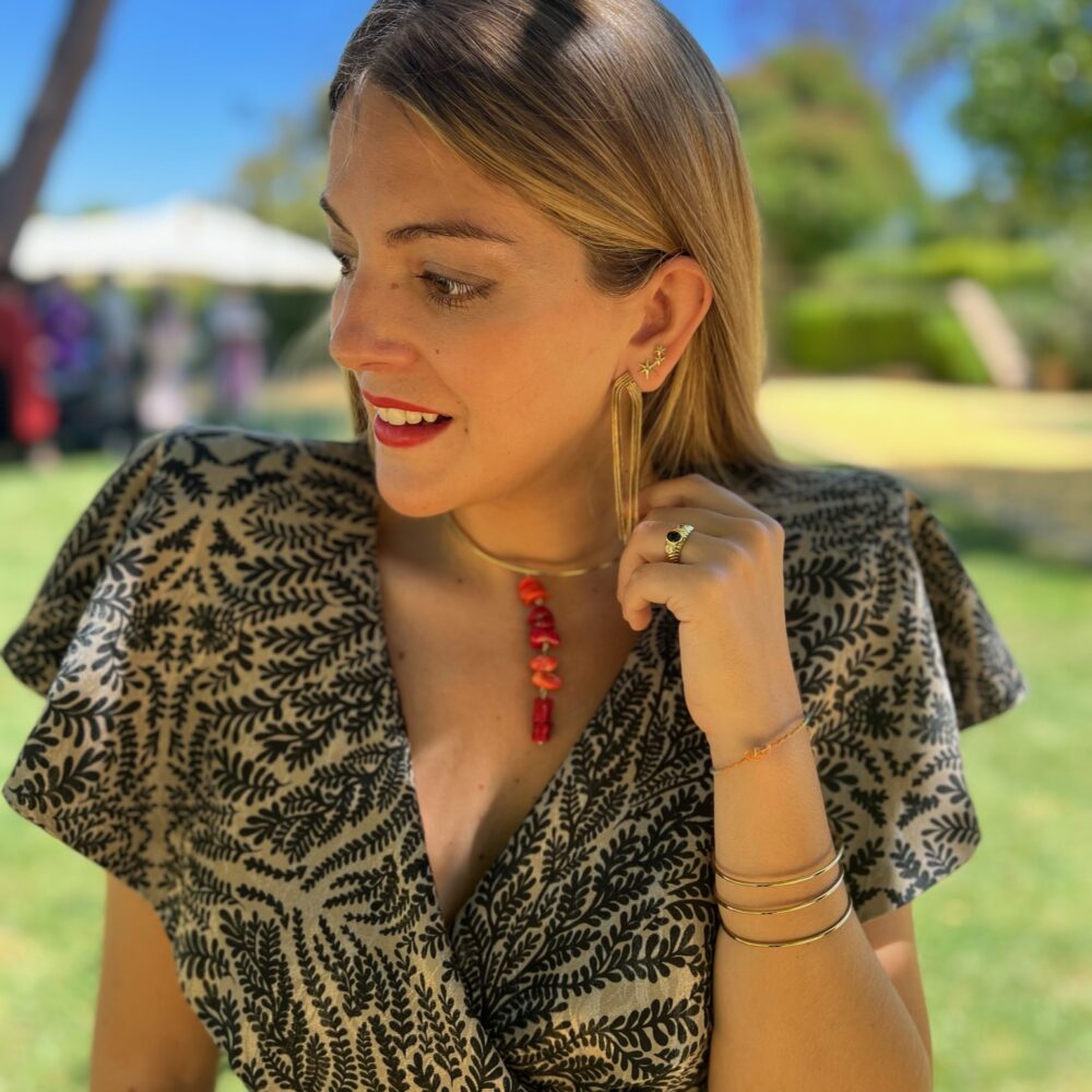 Choker con charm de corales Marta