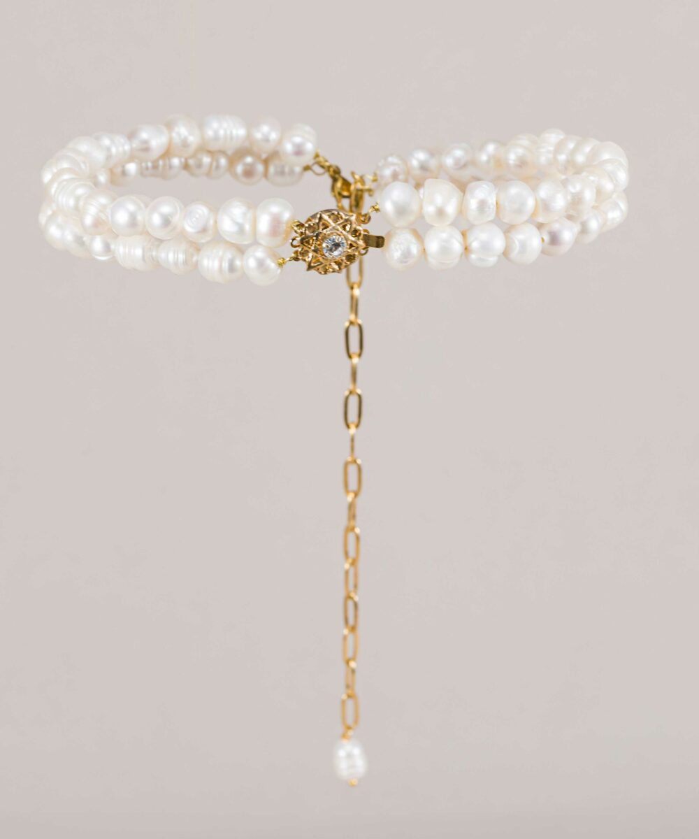 Choker Lady Di dorado