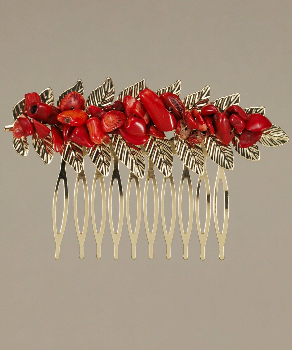 Peinecillo Laurel coral rojo