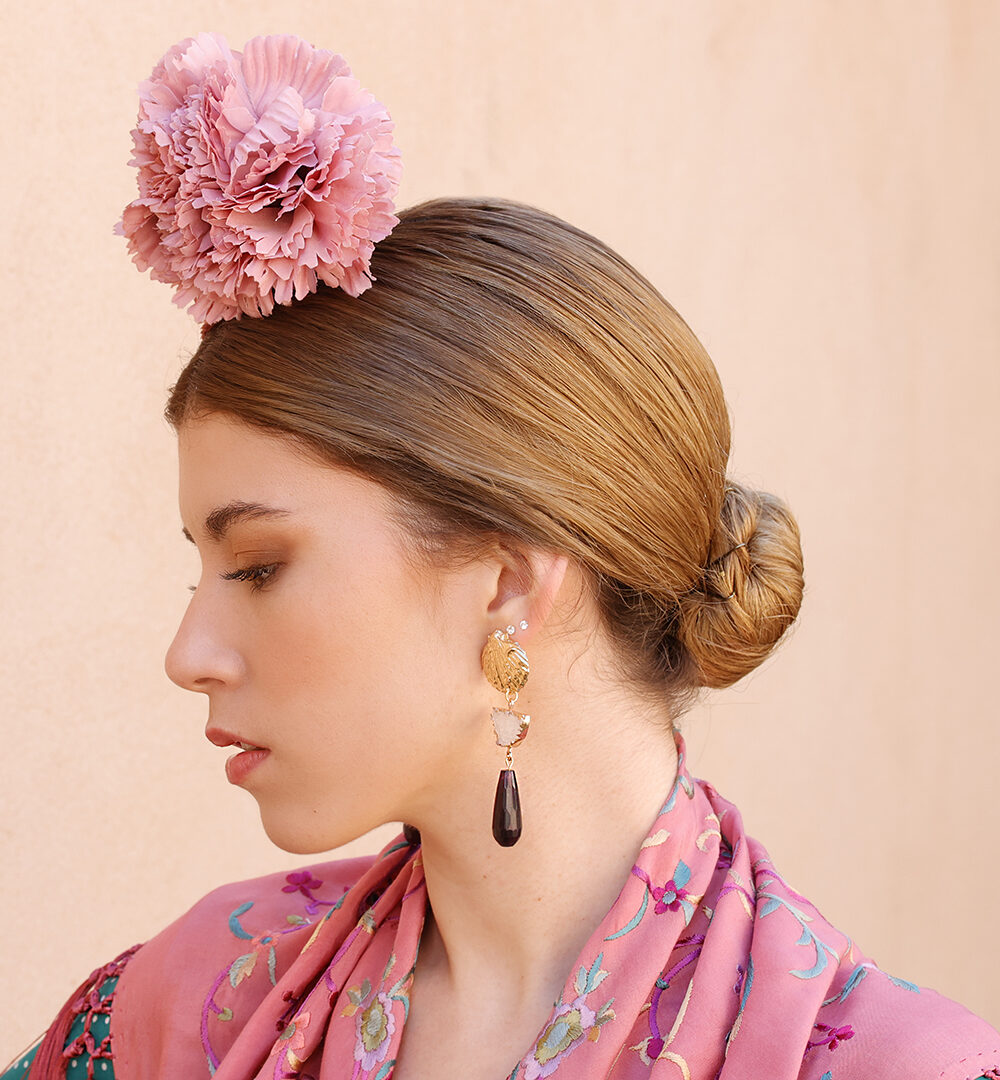 Alternative view of Ramillete Claveles Rosa Empolvado