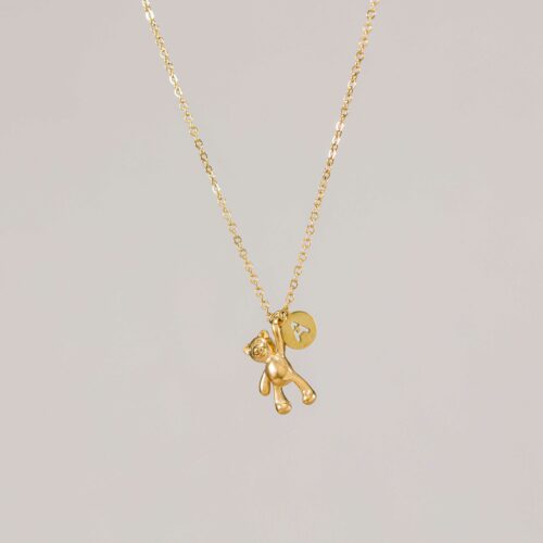 Cadena Teddy con Inicial