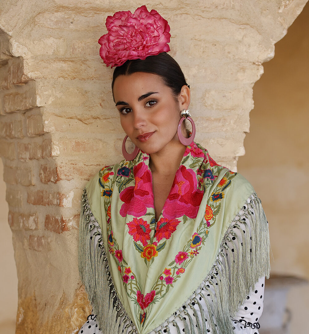 Flor Flamenca Peonía Rosa