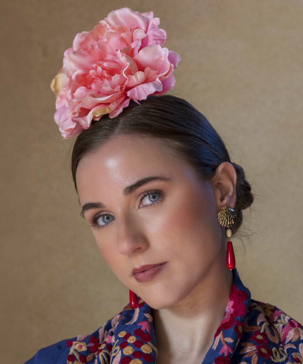 Alternative view of Pendientes Flamenca Mar Rojo