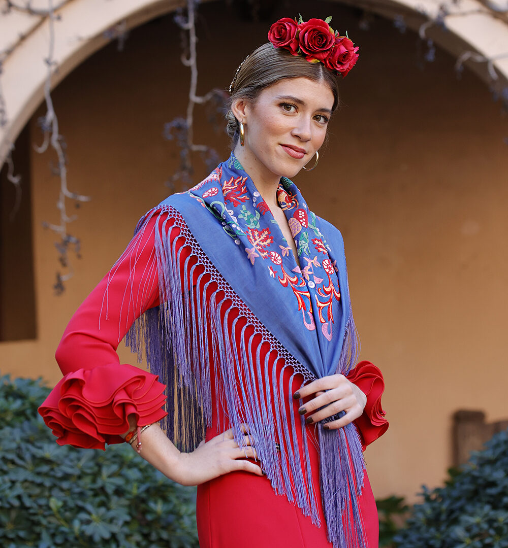 Ramillete flamenca rosas rojas