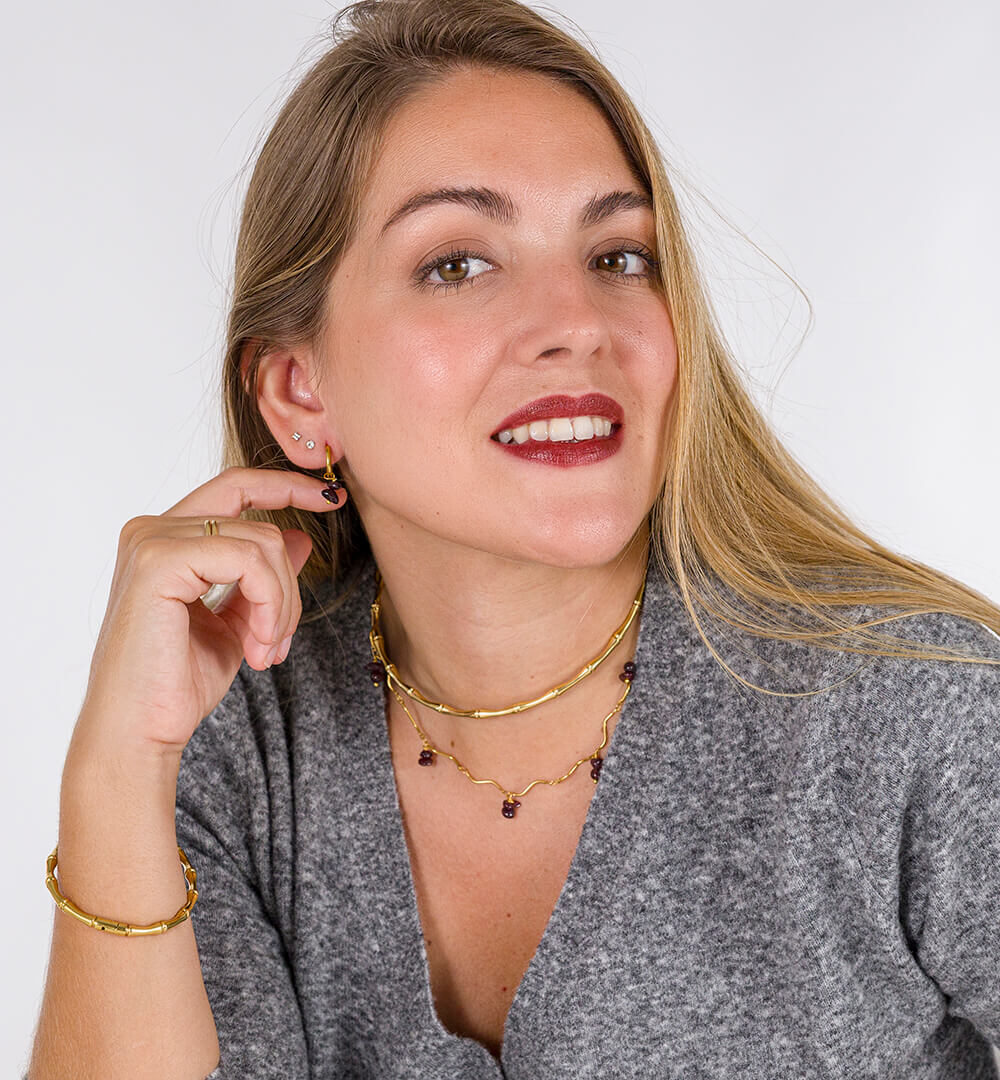 Alternative view of Pendientes aro Maldivas