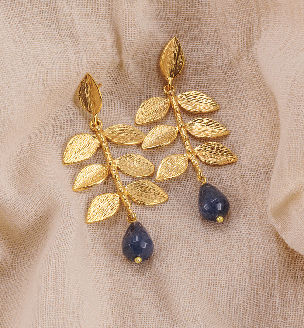 Pendientes Dana azul