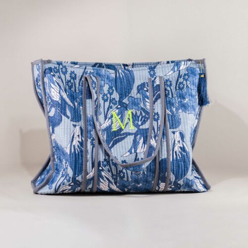 Bolso de viaje acolchada Ágata gris