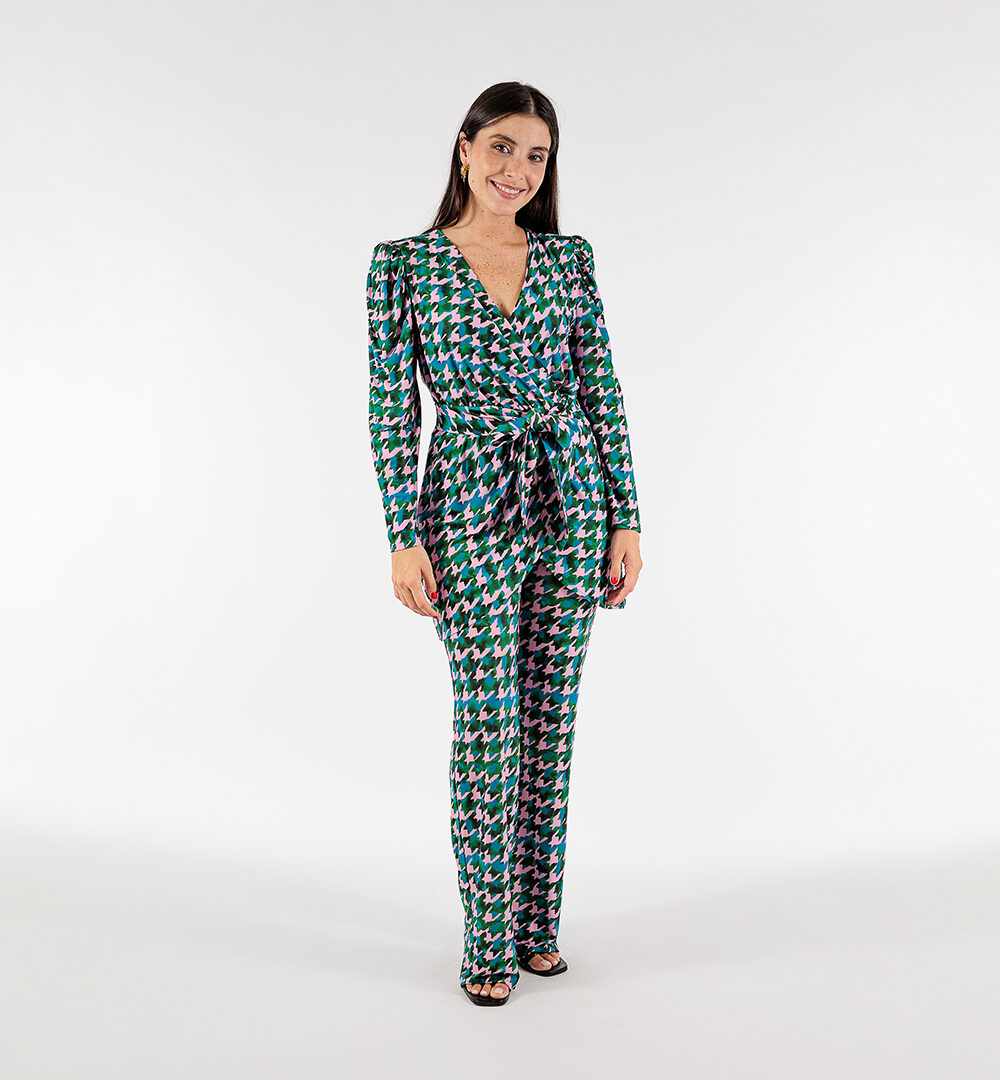 Conjunto Zendaya pata de gallo