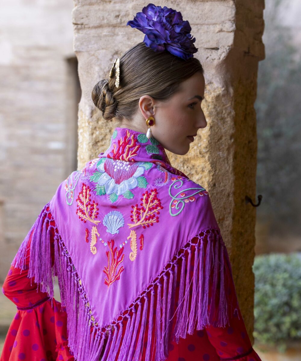 Alternative view of Mantoncillo Mar DW rosa chicle