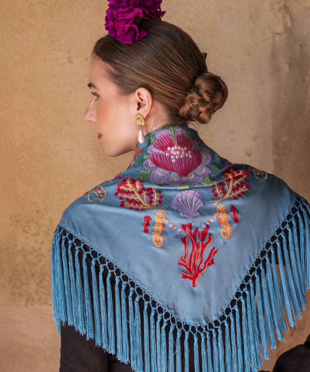 Mantoncillo Mar DW azul capri