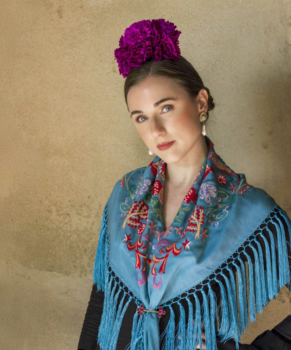 Alternative view of Mantoncillo Mar DW azul capri