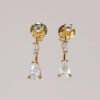 Pendientes circonitas blancas Celine