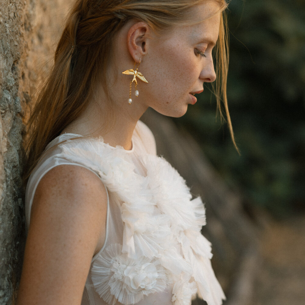 Pendientes invitada Bird