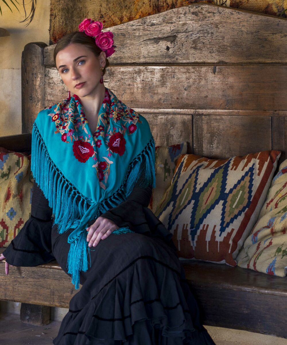 Mantoncillo Lola DW turquesa