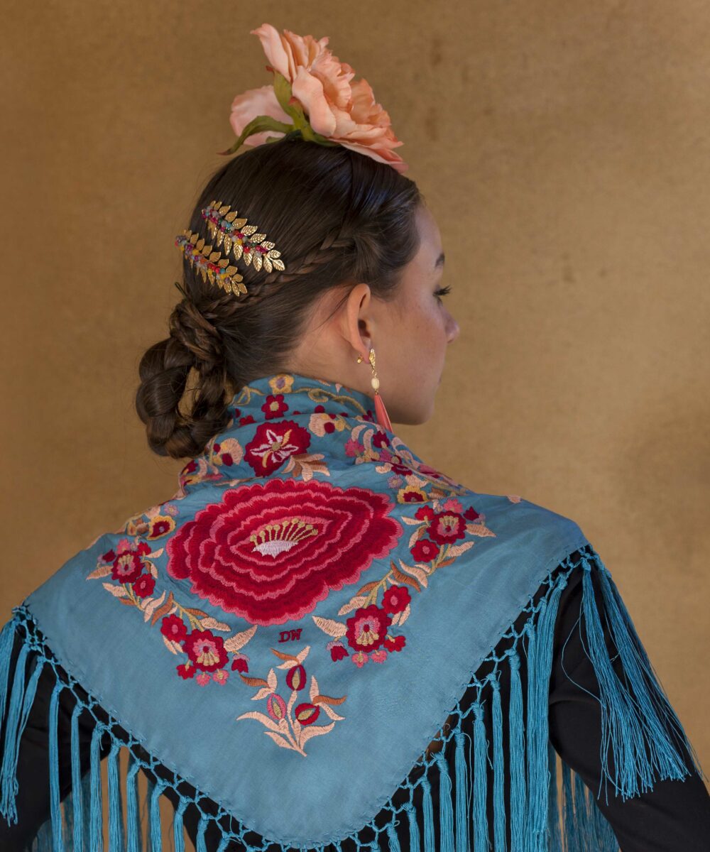 Alternative view of Mantoncillo Lola DW azul capri