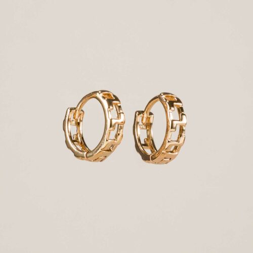 Pendientes aro Greca