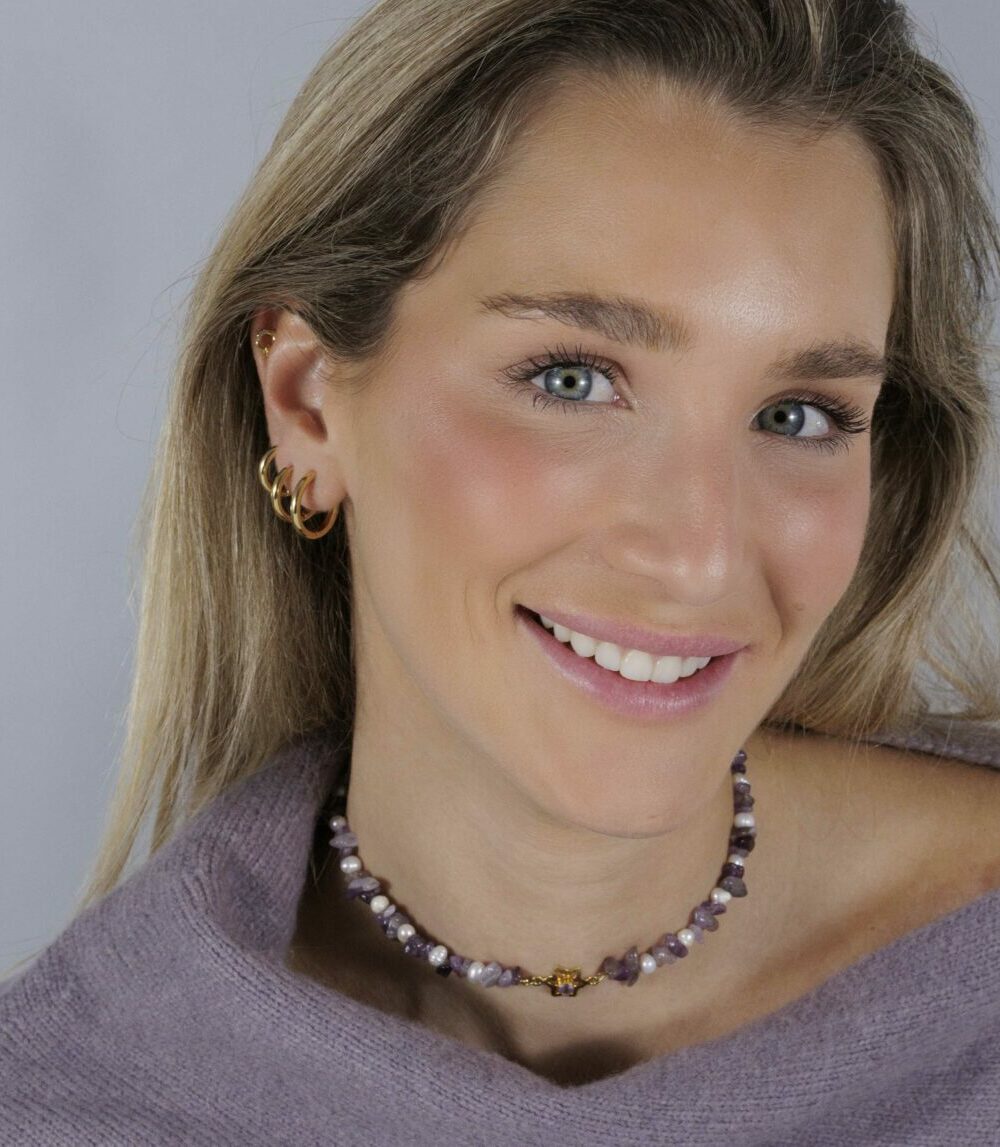 Choker Amina malva