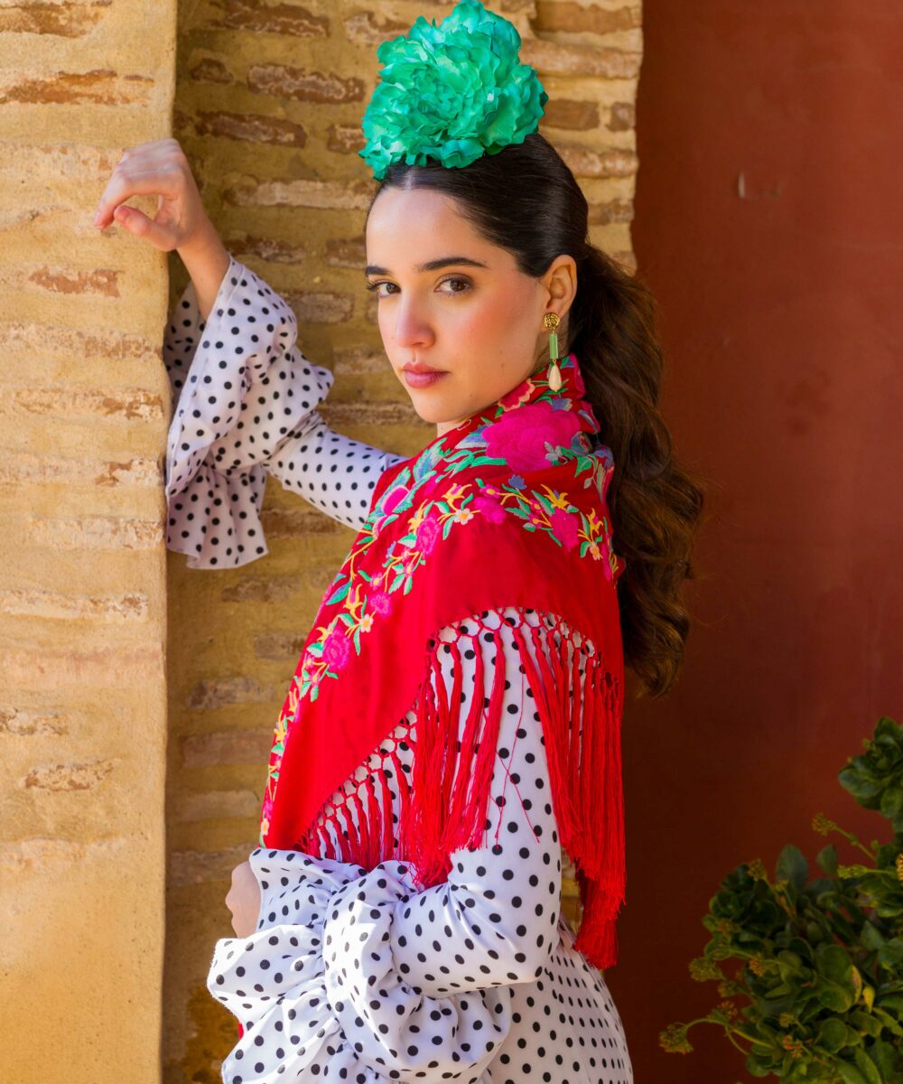 Alternative view of Flor flamenca peonia verde quiro