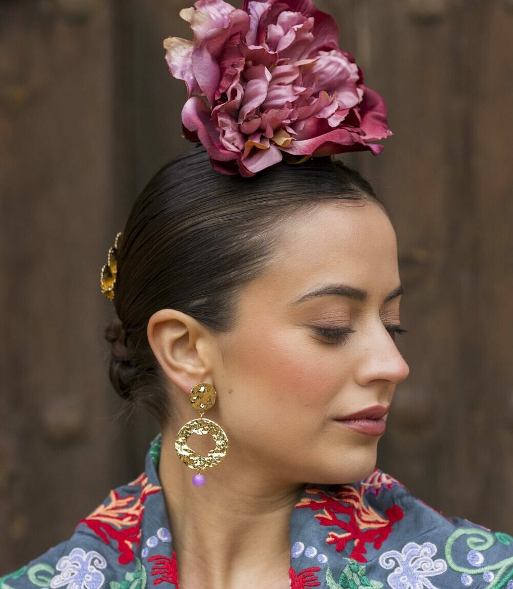 Alternative view of Flor Flamenca Peonía Crepe