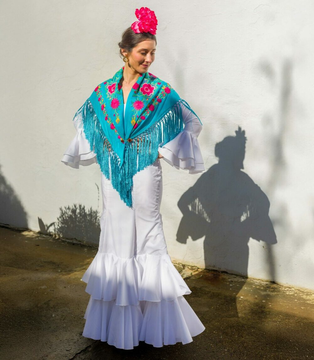 Mantoncillo Rosario DW turquesa