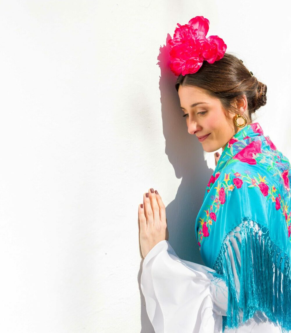 Mantoncillo Rosario DW turquesa