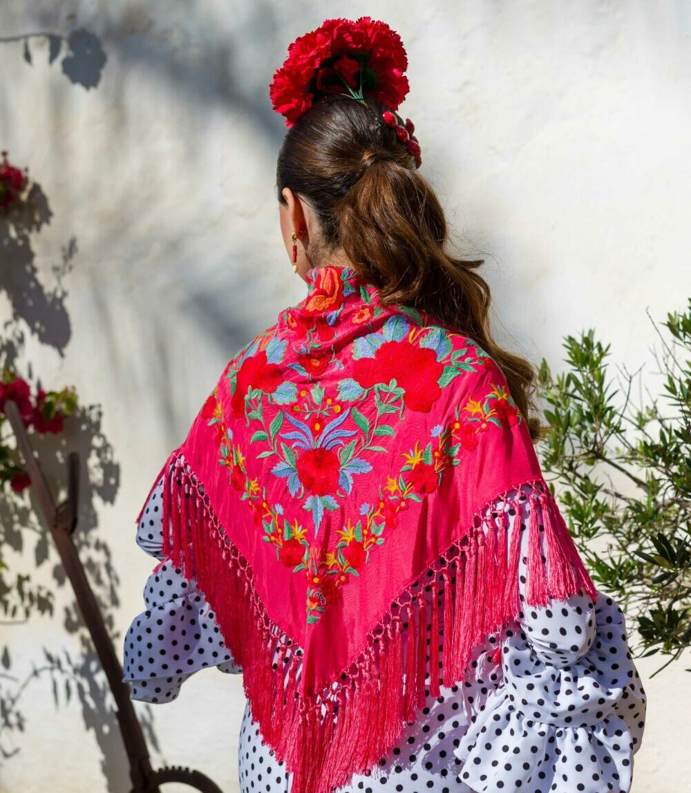 Mantoncillo Rosario fucsia