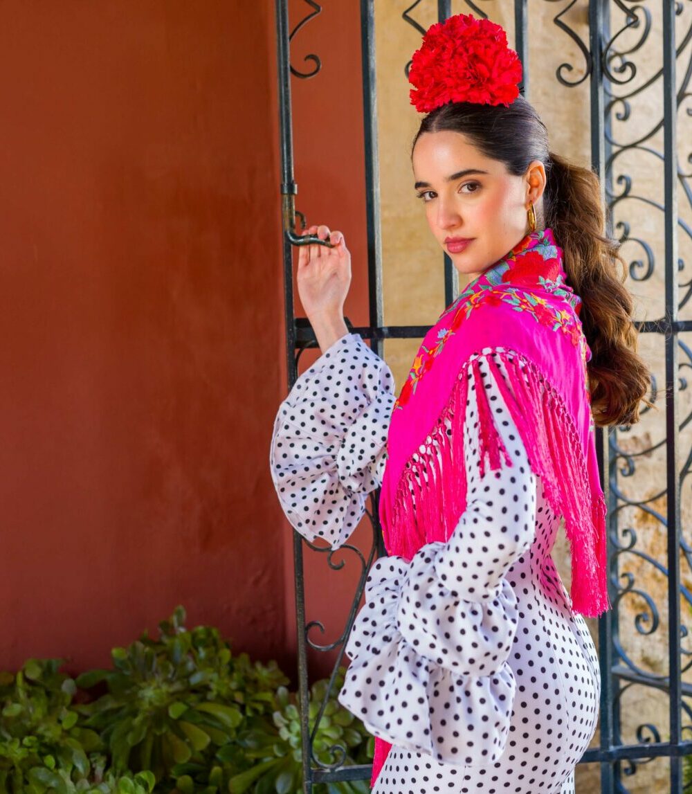 Mantoncillo Rosario fucsia