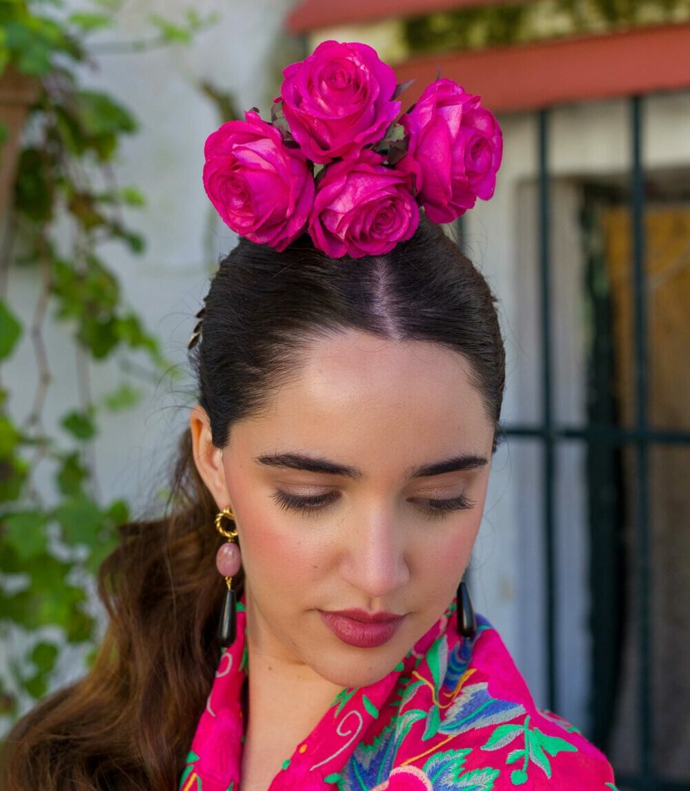 Mantoncillo Rosario fucsia