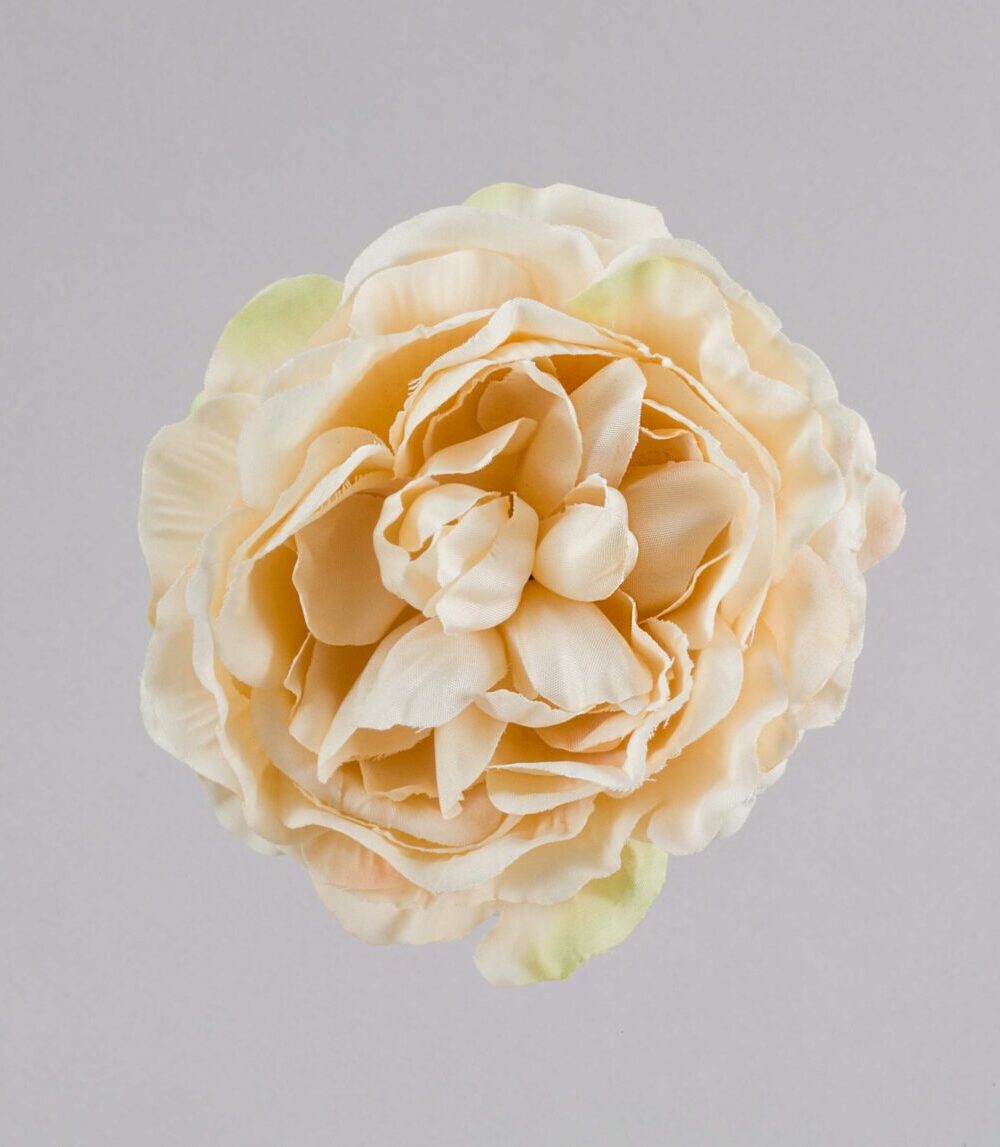 Flor flamenca camelia niña beige