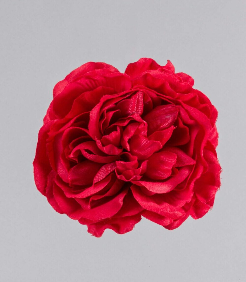 Flor flamenca camelia niña roja