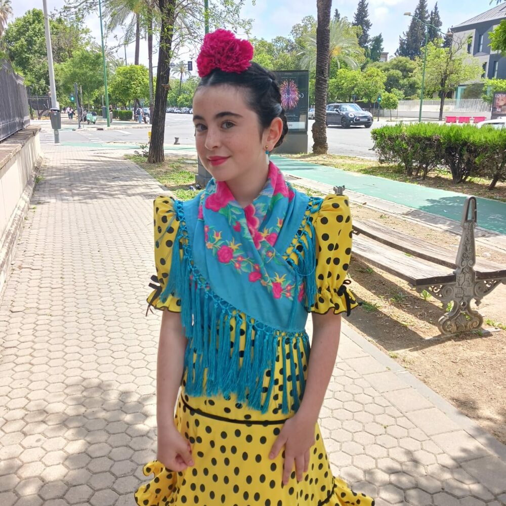 Mantoncillo Rosario dw azul capri