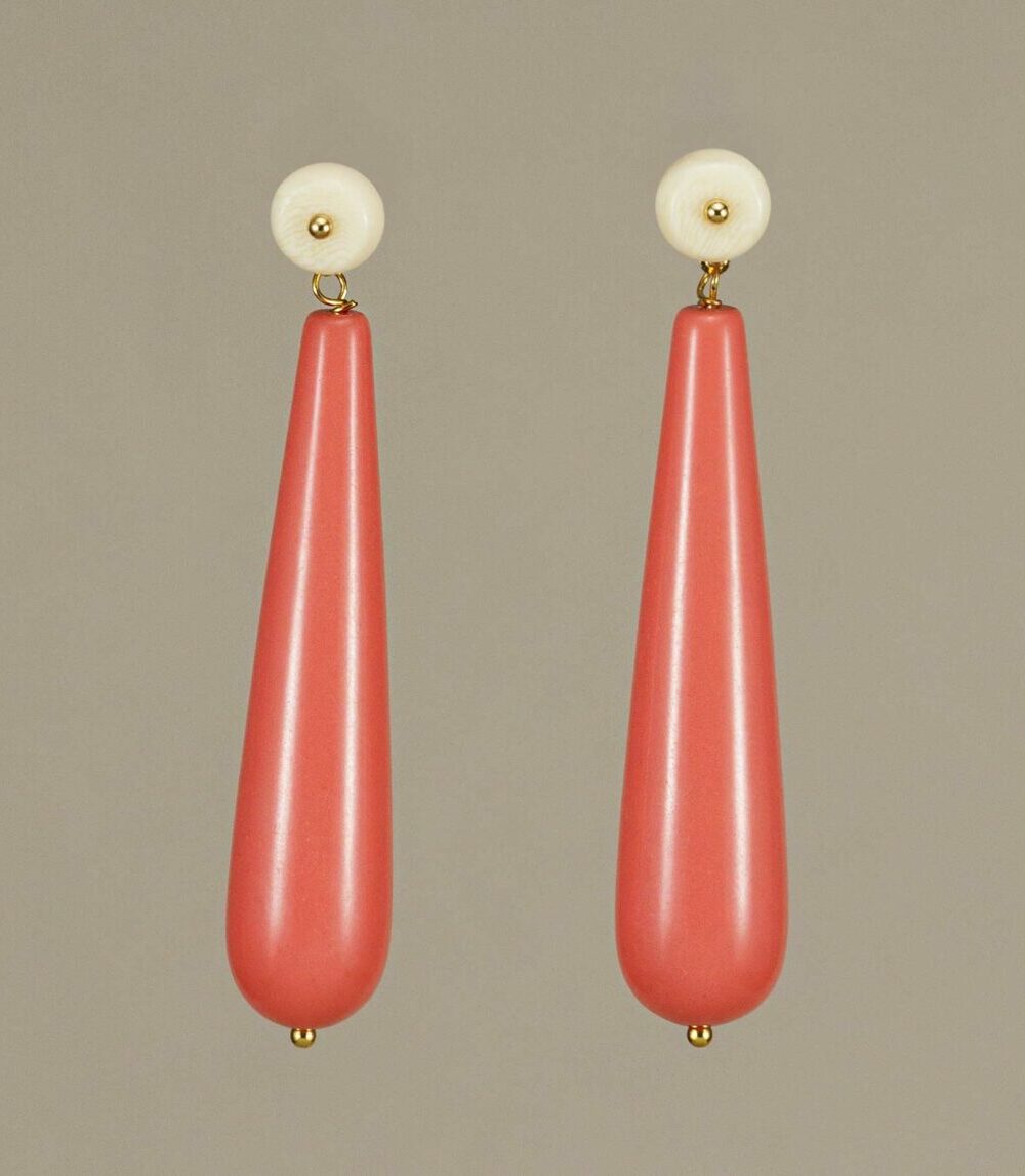 Pendientes Flamenca Coral