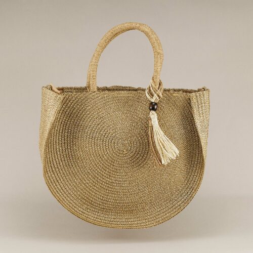 Bolso capaz dorado Capri